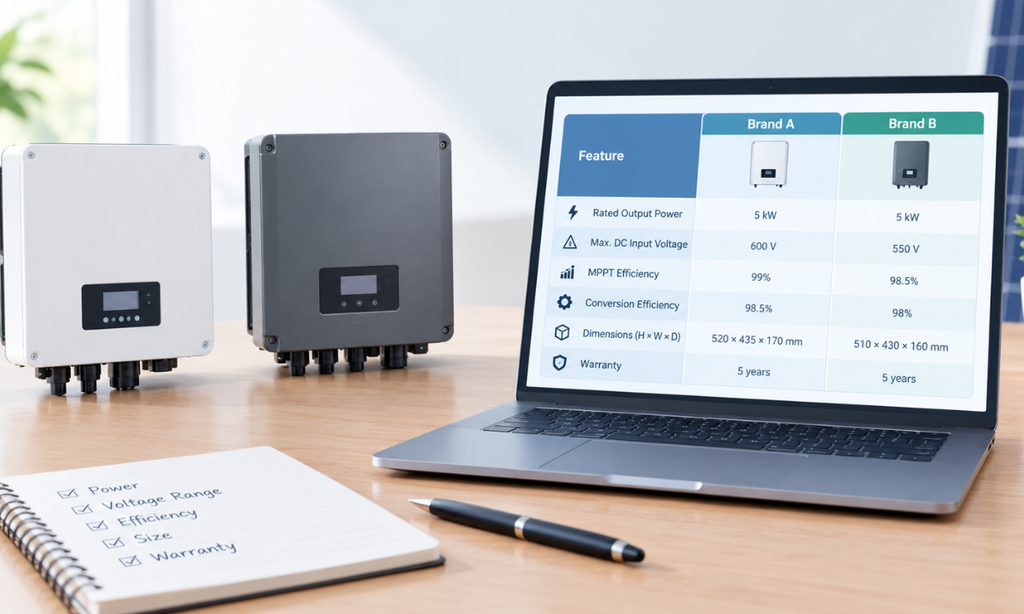 Comparing on-grid inverter specifications